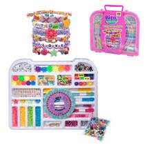 Kit Maleta Plus Rosa Biju Collection Miçangas DM TOYS