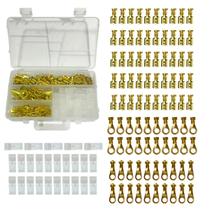 Kit Maleta Terminais E Luvas Para Elétrica Automotiva 115 Pçs