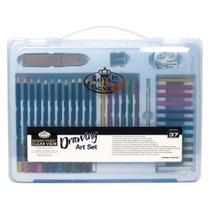 Kit Maleta Transparente de Desenho Royal C/37 Pçs Kit Maleta Transparente de Desenho Royal C/37 Pçs