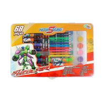 Kit Maletinha Escolar Infantil Hero Squad Com 67 Itens