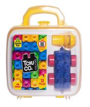 Kit Maletinha Tchuco Blocos De Montar Samba Toys Babys