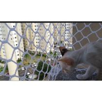 Kit Malha 3x3 Rede Tela de Proteção 1.00X1.50 Para Gatos Filhotes, Pássaros e Crianças Kit Malha 3x3 Rede Tela de Proteção 1.00X1.50 Para Gatos Filhotes, Pássaros e Crianças