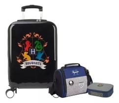 Kit Malinha Escolar Mala Bordo Harry Poter 4 Rodinhas 360