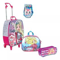Kit Malinha Mala Barbie Aventura Nas Estrelas Rodinhas