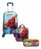 Kit Malinha Ou Mala Escolar Homem Aranha Spider Man Rodinhas Kit Malinha Ou Mala Escolar Homem Aranha Spider Man Rodinhas