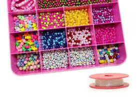 Kit Malinha Para Fazer Colares e Pulseiras Infantil Com 1400 Peças Kit Malinha Para Fazer Colares e Pulseiras Infantil Com 1400 Peças