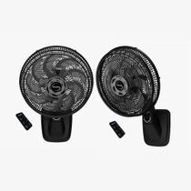 Kit mallory - 2 ventiladores parede smart control 40cm diâmetro com controle pr-gr - 220v