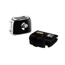 Kit mallory - sanduicheira star wars empire preta 750w 127v + torradeira star wars mallory - 127v