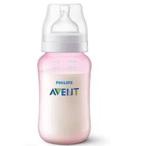 Kit Mamadeira ANTI-COLIC 330ML Rosa + Bico Nº4 Philips AVENT SCD809/29