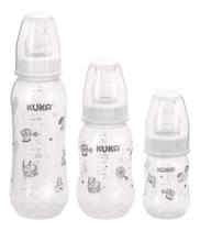Kit Mamadeira Bico Ortodôntico 70/160/250ml Branca Kuka Kit Mamadeira Bico Ortodôntico 70/160/250ml Branca Kuka