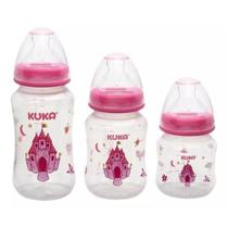 Kit Mamadeira Big Natural Bico Ortodôntico Rosa - Kuka