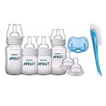 Kit Mamadeira Classic 7 Peças Azul Philips Avent Kit Mamadeira Classic 7 Peças Azul Philips Avent