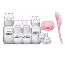 Kit Mamadeira Classic 7 Peças Rosa Philips Avent