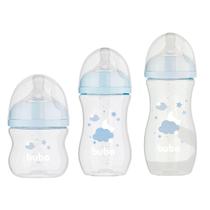Kit Mamadeira Easy Flow 120/270/330ml Nuvem Azul - Buba