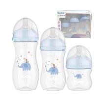 Kit Mamadeira Easy Flow Elefante 120ml, 270ml e 330ml-Buba