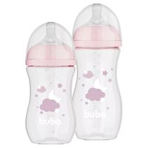 Kit mamadeira flow nuvem 270-330 buba rosa