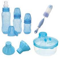 Kit Mamadeira Kuka Aquarela 7 Peças Azul Alimentação/limpeza Kit Mamadeira Kuka Aquarela 7 Peças Azul Alimentação/limpeza