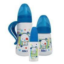 Kit Mamadeira Lillo 50/180/300ml Design fashion Azul