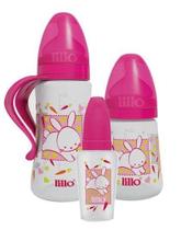 Kit Mamadeira Lillo 50/180/300ml Design Fashion Rosa