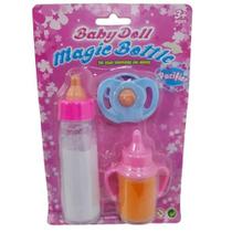 Kit mamadeira mágica para boneca infantil - Baby doll