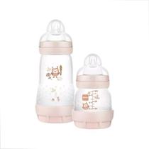 Kit Mamadeira Mam Com Tampa Easy Start 130ml E 260ml Bico 0