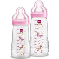 Kit Mamadeira Mam Easy Active Set 2+ Meses 270ml e 330ml Rosa 2 Unidades