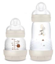 Kit Mamadeira Mam Easy Start Anticolica 130 e 260ml Cinza