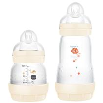 Kit Mamadeira MAM Easy Start Starter Set Anticólica 130ml e 260ml Cor Neutra Desenhos Sortidos 2 Unidades