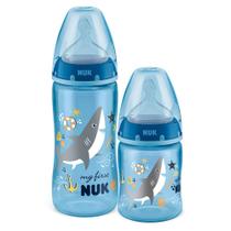 Kit Mamadeira Nuk My First Bico de Silicone Ortodôntico Fluxo Médio 150ml e 300ml Boys Kit Mamadeira Nuk My First Bico de Silicone Ortodôntico Fluxo Médio 150ml e 300ml Boys