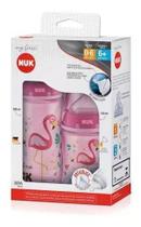 Kit mamadeira nuk my first c/ 2 unid 150ml e 300ml rosa