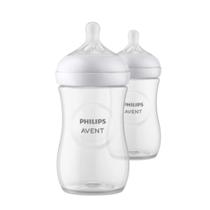 Kit Mamadeira Pétala 3.0 330ml Com 2 Un Transparente Avent
