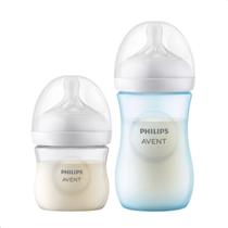 Kit Mamadeira Philips Avent Petala 125ml / 260ml Bico 0 a 3m 3.0 Azul