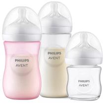 Kit Mamadeira Philips Avent Pétala 3.0 125/260/330ml Rosa