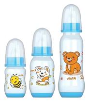 Kit Mamadeira Pituca 3 Peças Bico de Silicone BPA Free