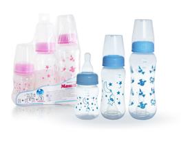 Kit Mamadeira Premium Rosa c/03 Mamita