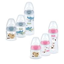 Kit Mamadeira Starter com 3 Tamanhos Diferentes 0 meses 6 meses My First Choice Nuk