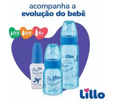 Kit Mamadeiras 3 unidades Azul Lillo