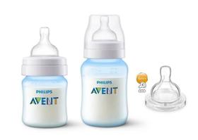 Kit Mamadeiras Anti-Colic 125 e 260ml Philips Avent - Azul