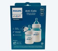 Kit Mamadeiras Anti-Colic Transp. 125/260ml - Philips Avent