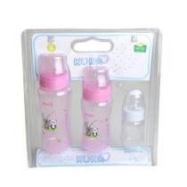 Kit Mamadeiras Big Premium Bico Universal Redondo Rosa 3177