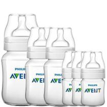 Kit Mamadeiras Classic 06 PÇS (0M a 3M+) - Philips AVENT