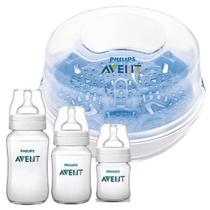 Kit Mamadeiras Classic 125/260/330 + Esterilizador Philips AVENT Kit Mamadeiras Classic 125/260/330 + Esterilizador Philips AVENT