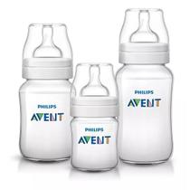 Kit Mamadeiras Classica ANTI-COLICA 125/260/330ML Philips AVENT SCD372/03