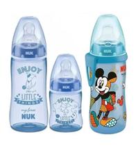 Kit Mamadeiras My First 150ml + 300ml Azul + Copo Active 300ml Mickey Romero Nuk