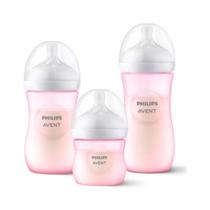 Kit Mamadeiras Pétala 3.0 Rosa 125ml+260ml+330ml (0-3meses) Philips Avent