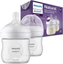 Kit Mamadeiras Pétala 3.0 Transparentes Duplo Pack 125ml - Philips Avent Kit Mamadeiras Pétala 3.0 Transparentes Duplo Pack 125ml - Philips Avent