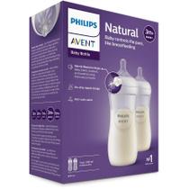 Kit Mamadeiras Pétala 3.0 Transparentes Duplo Pack 330ml - Philips Avent