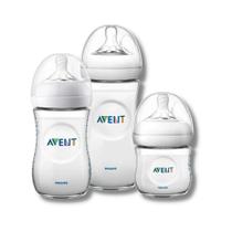 Kit mamadeiras petala 3 unid. 125ml, 260ml e 330ml transparente (scd301/07) - avent