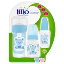 Kit Mamadeiras Primeiros Passos Ursinho Azul - Lillo - Lillo