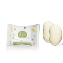 kit mamae bebe lenço e 2 sabonetes